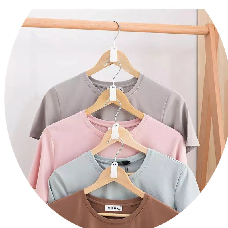 Wholesale cross-border hanger connection hook clothes hanger plastic hook wardrobe clothes drying overlay storage hook