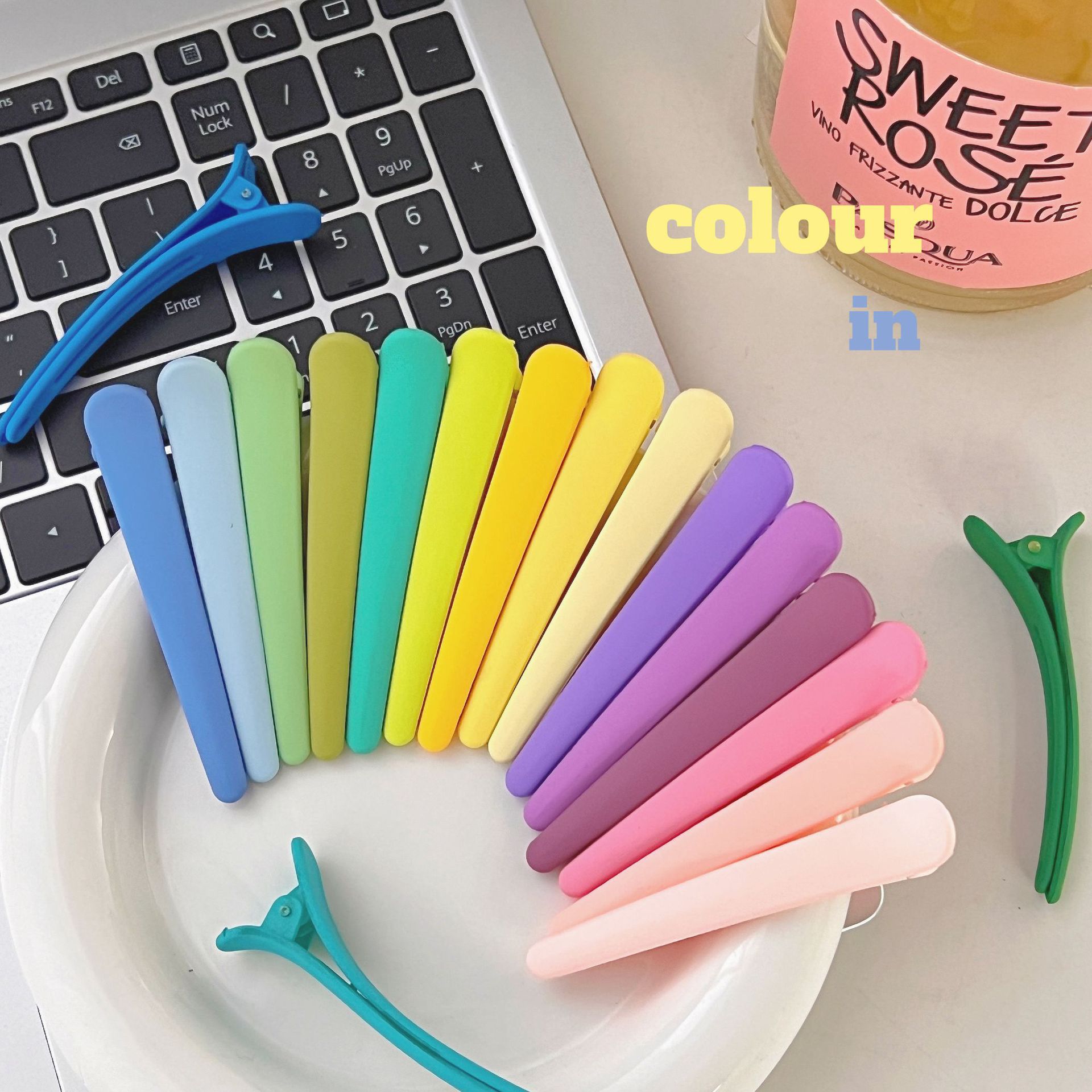 ins wind frosted duckbill clip side clip bangs clip makeup hairpin seamless hairpin Korean hair accessories hairpin wholesale