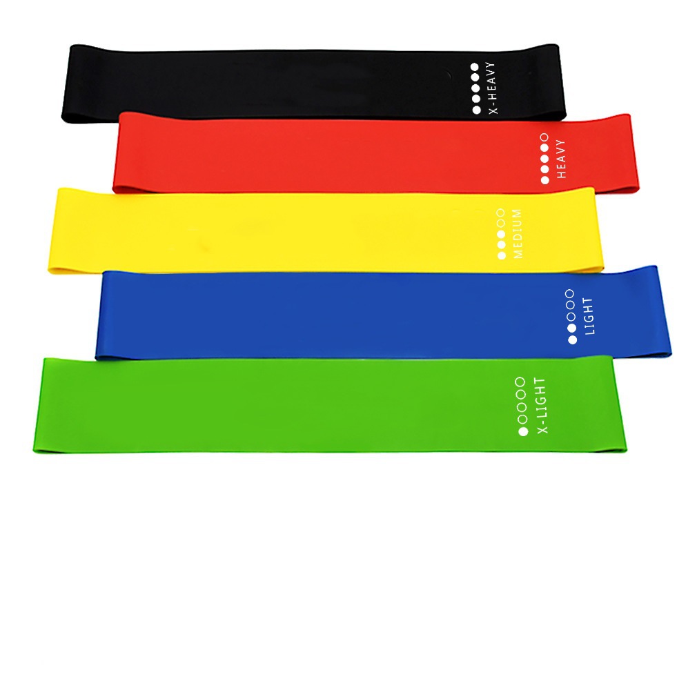 TPE resistance band non-slip elastic hip ring fitness squat resistance hip ring yoga tension band