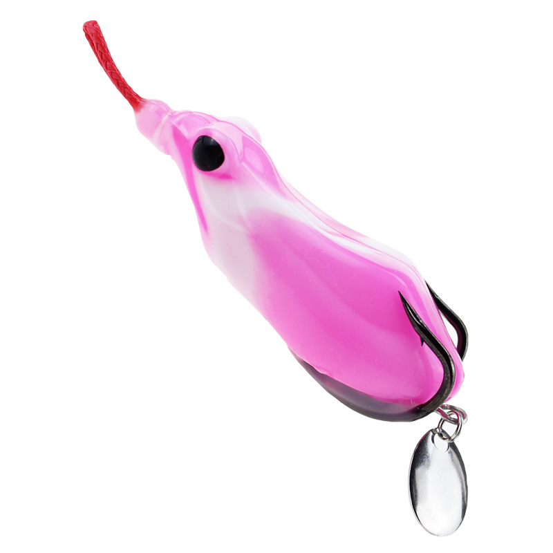 Thunderfrog Modified Frog Blackfish Far Throw Lou Ya Bait Thunderfrog Soft Bait Fishing Gear 5.4/6.3cm Double Hook