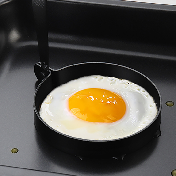 Non-stick omelette mold poached egg artifact round omelette model abrasive tool children's breakfast hamburger omelette
