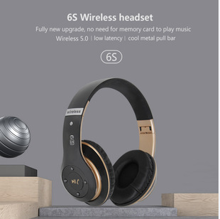 Pie monkey A6S headset bluetooth headset sports subwoofer wireless folding radio fashion headset factory wholesale