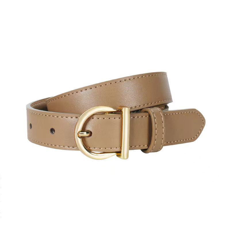 Curea simplă, all-match, pentru femei, curea pentru blugi, pantaloni, stil coreean, stil vintage, elegant, decorativ, costum_voghion.com