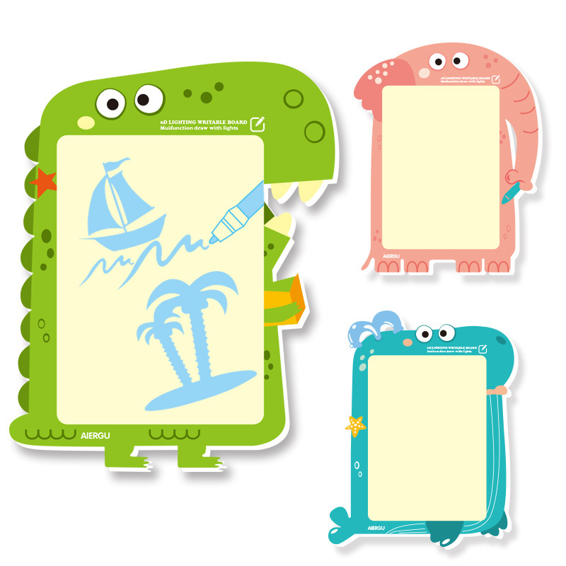 Large Multifunctional Fluorescent Writing Board Children's Luminous Graffiti Cartoon Drawing Board Foreign Trade Toy Writing Board