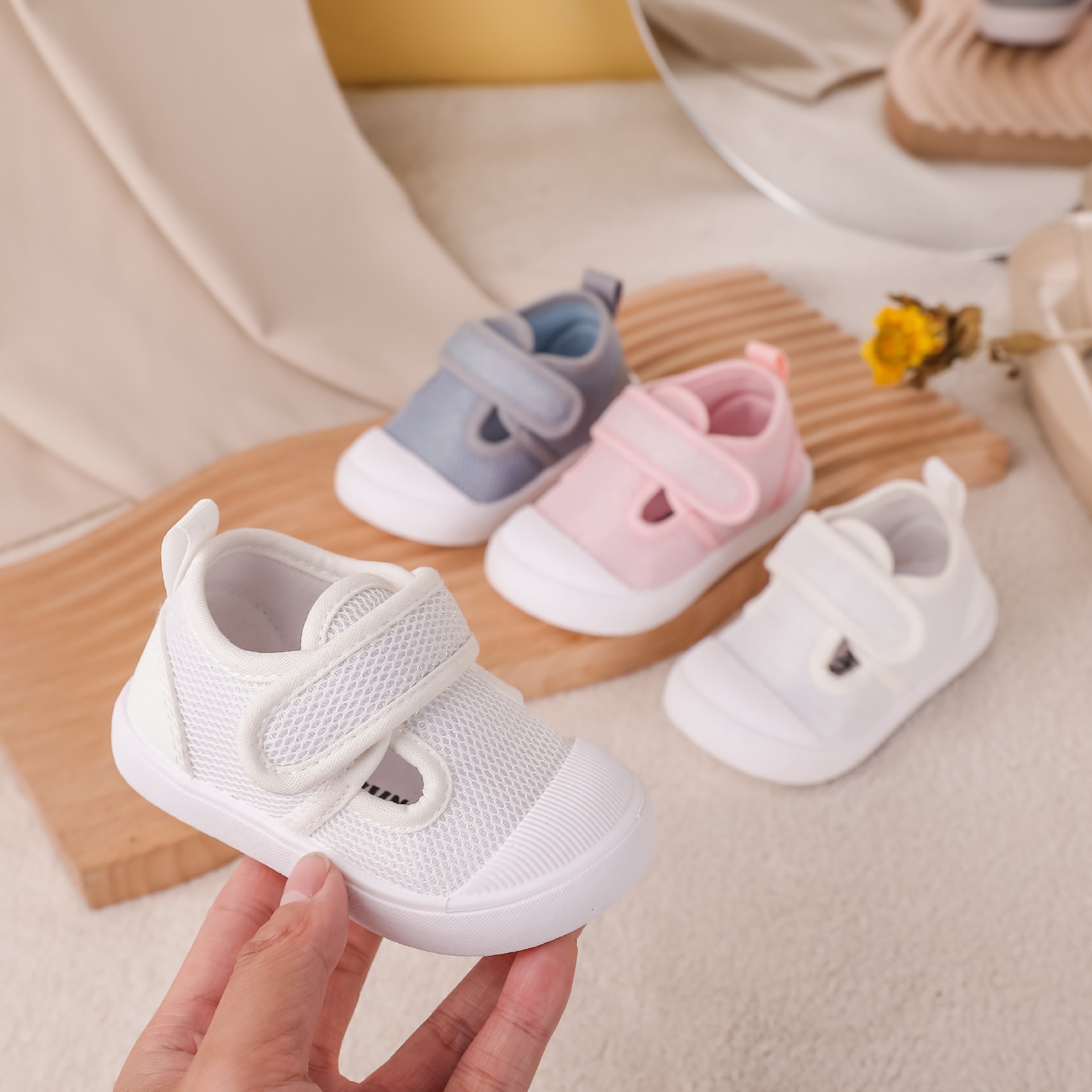 Baby Toddler Shoes Spring and Summer Mesh Breathable Baby Sandals Kindergarten Indoor Shoes for Boys and Girls