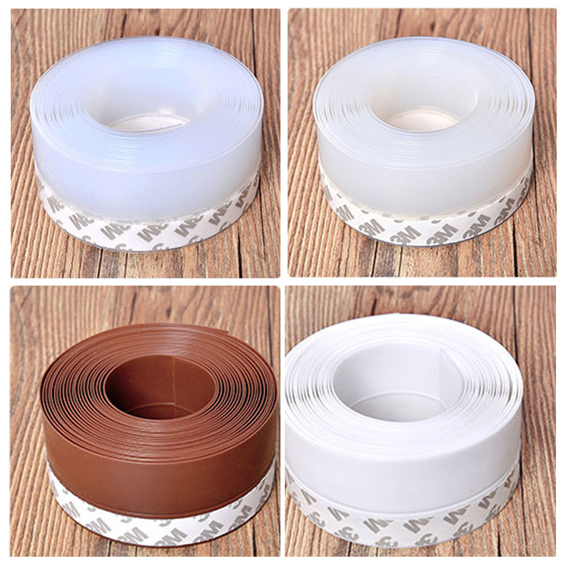 Door seam self-adhesive strip color rubber strip door and window glass door door bottom seam sealing strip dust-proof and wind-proof sound insulation strip
