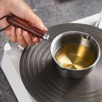Немецкий масляный брызгающий маленький горшок Кухонный горшок из нержавеющей стали Горячее масло Артефакт Бытовой горшок для сжигания масла Слив масла Масло Мини-маленький горшок