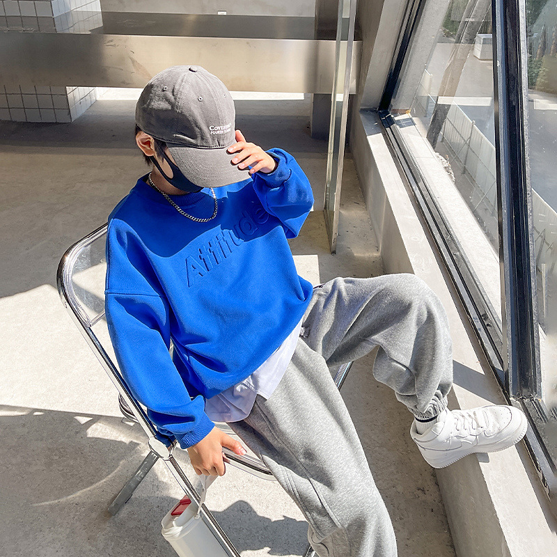 男童秋裝運動套裝2024新款兒童秋季大童12歲男孩初中生春秋款童裝