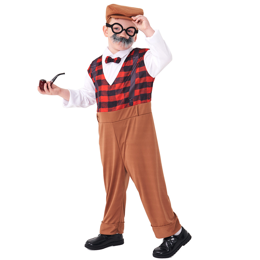 Centenarians Role Playing Halloween Costumes Stage Play Costumes Grandpa Cos Coats Amazon Supply