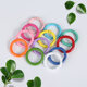 Color alloy Paint Spring buckle round opening spring ring ring buckle earphone key chain diy jewelry accessories