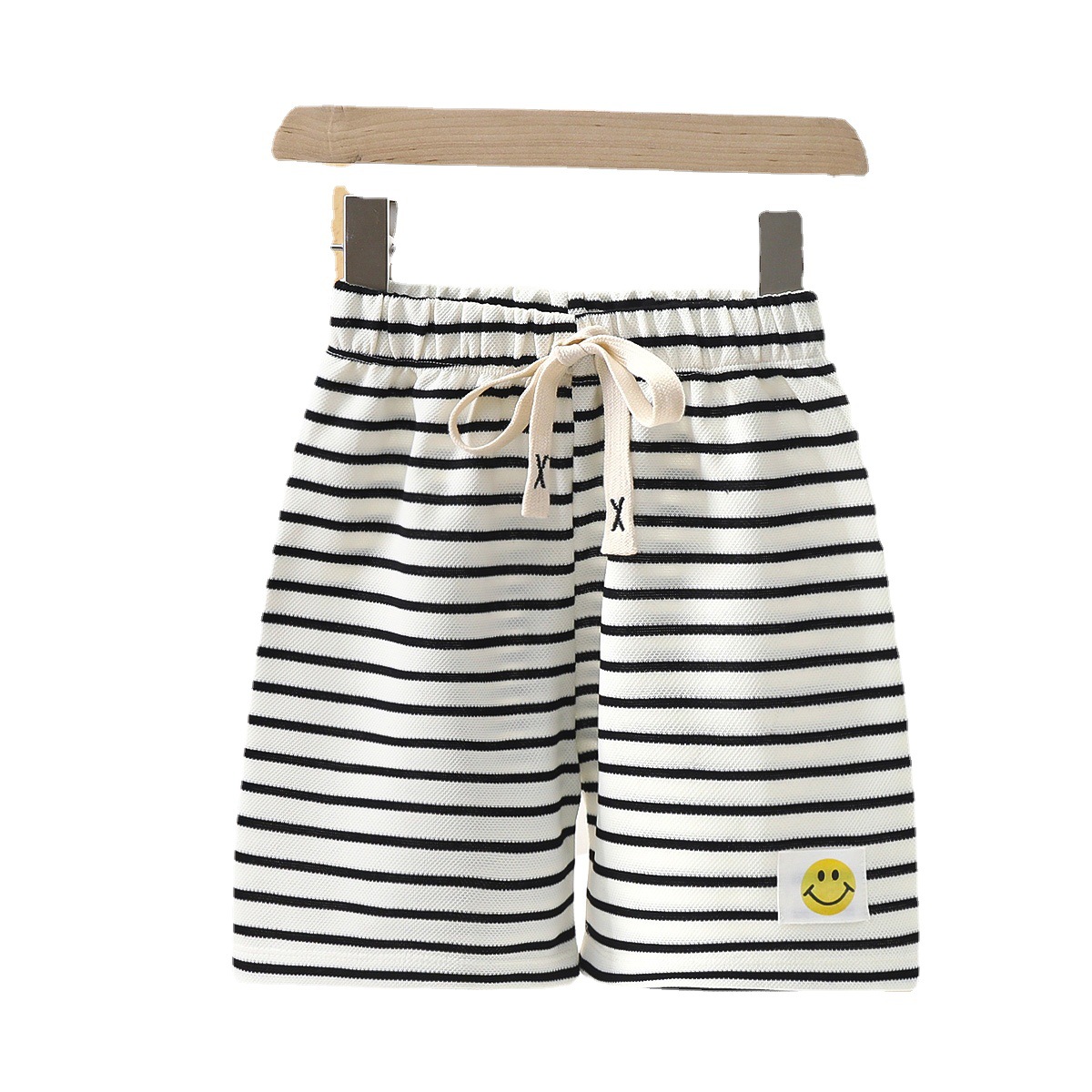 New Summer Children's Shorts Large Children's Breathable Thin Striped Five-point Pants for Boys and Girls Baby Casual Fashion Pants