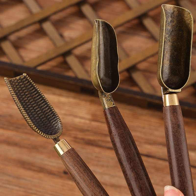 Alloy teaspoon teaspoon tea shovel tea spoon kung fu tea set 