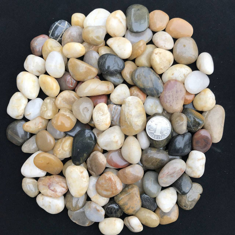 Cobblestone Paving Paving Courtyard Garden Landscaping Size Stone Colorful Stone Courtyard Decoration Rain Flower Stone
