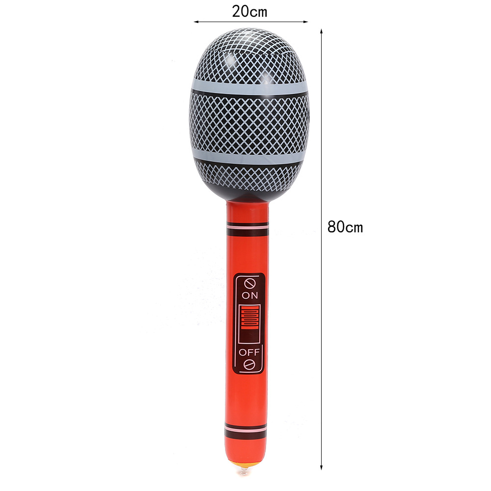 Inflatable microphone spot PVC simulation large microphone inflatable musical instruments early education training activities props factory wholesale