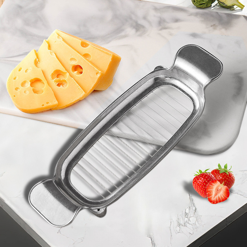 Aluminum Die Casting Stainless Steel Cheese Cut Cheese Line Cut Butter Cheese Slicer Kitchen Utensils Foie Liver Cheese Slicer
