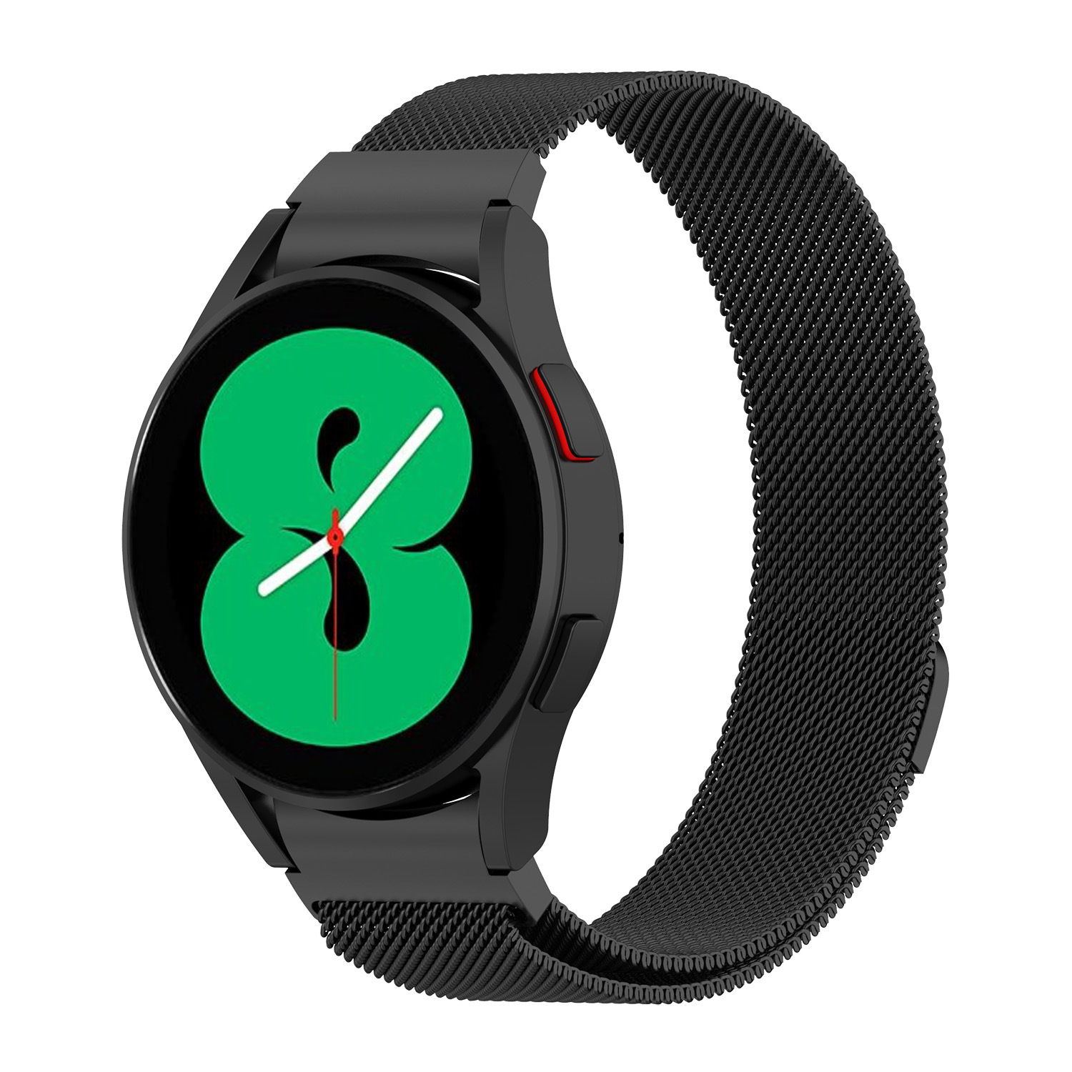 適用三星watch5 pro米蘭不鏽鋼錶帶三星watch6/5彎頭連接器網帶