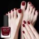 13 wine red bright oil nail remover towel