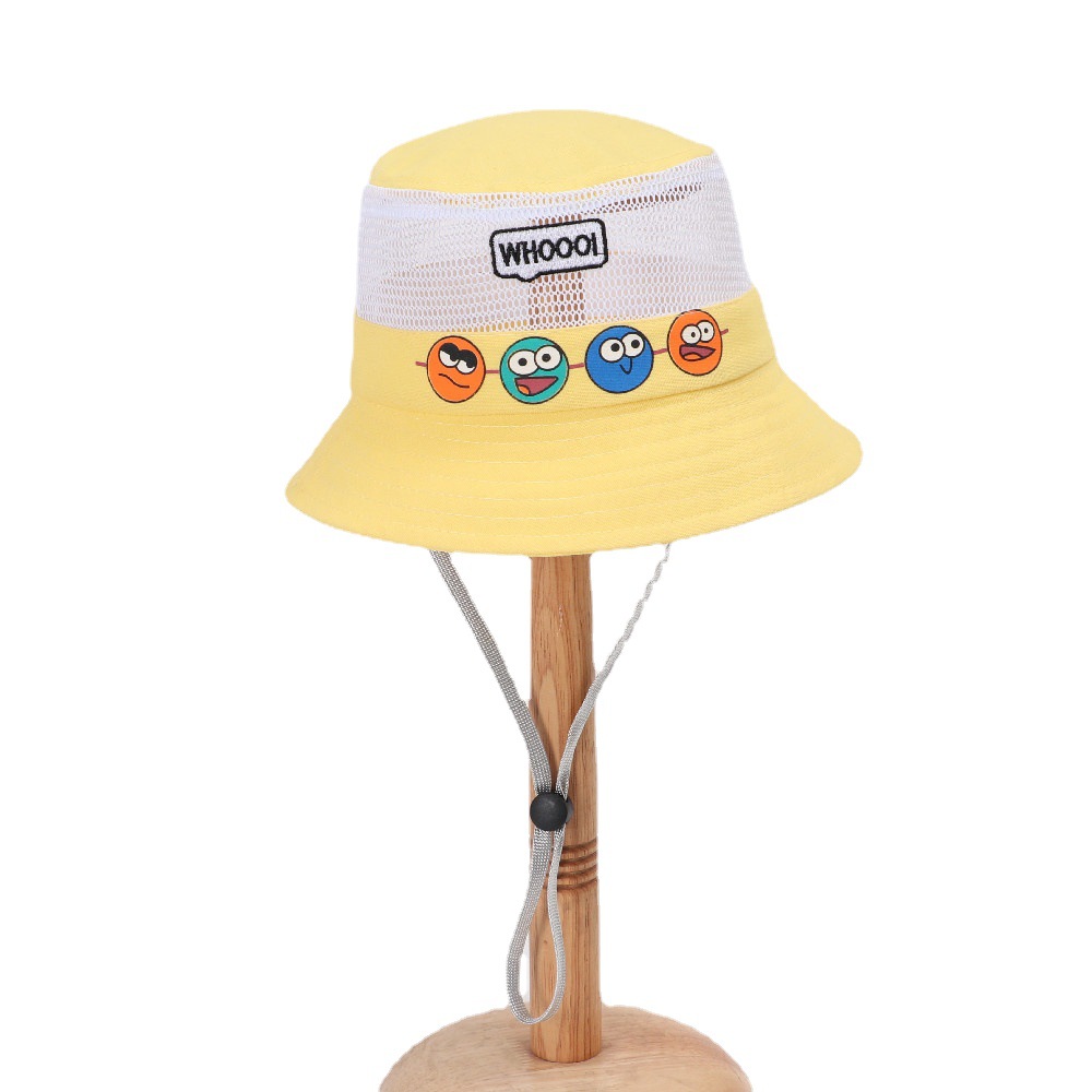 Children's Sunscreen Hat Spring and Autumn Boys' Baby's Sun Hat Girl's Fisherman Hat Baby's Summer Thin Mesh Sun Hat