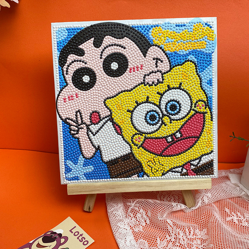 Children's educational toys handmade diamond painting diy Sanrio Kulomi melody strawberry bear diamond painting wholesale