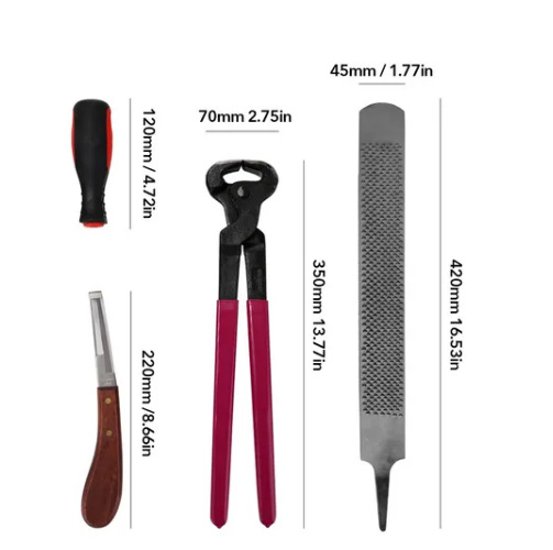 14-inch three-piece shoe-repairing tool shoe-cutting pliers shoe-cutting file shoe-repairing knife horseshoe-cutting board file HoofTrimming