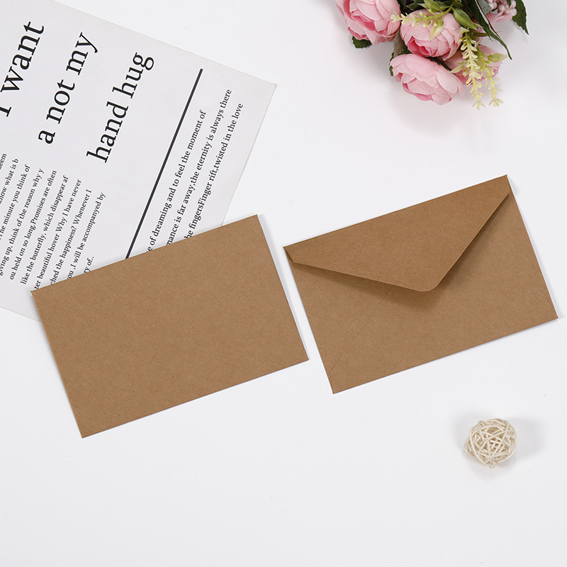 Retro Western 250g Kraft Paper Envelope ins Simple European Art Postcard Business Invitation Envelope