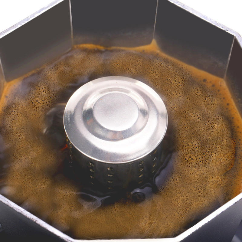 304 anti-flutter cover universal coffee pot mocha pot universal splash-proof valve aluminum coffee pot universal splash-proof cover