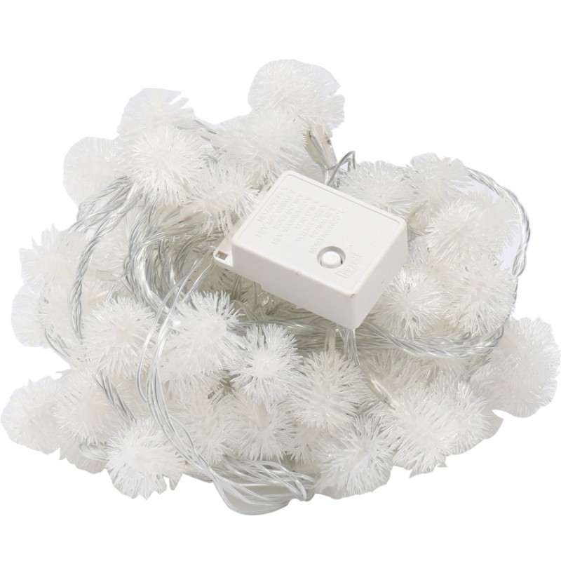 LED light string wool ball dandelion light string holiday wedding outdoor closet decoration Starry Sky factory wholesale