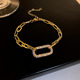 2274# geometric hollow bracelet
