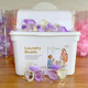 30 PCs/water drop purple three-in-one box