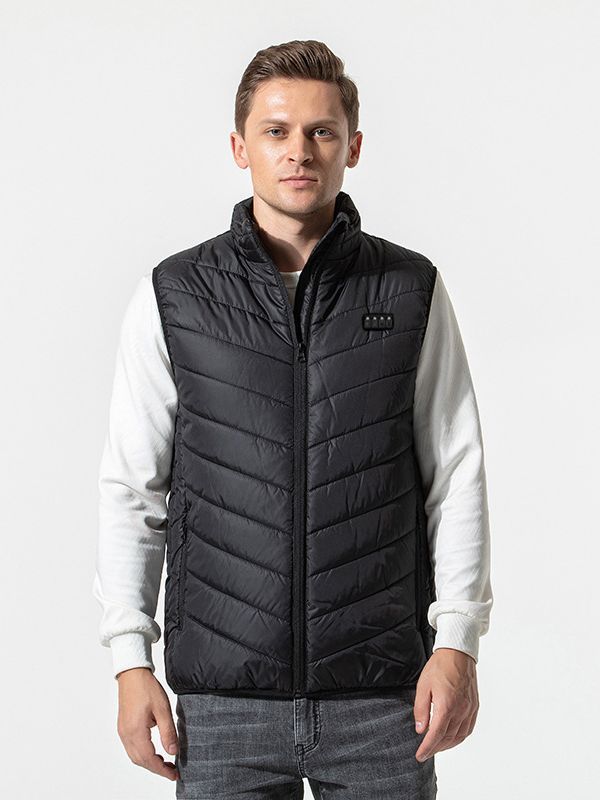 Two to 21 intelligent heating vest autumn and winter heating cotton-padded coat constant temperature warm leisure electric heating vest coat