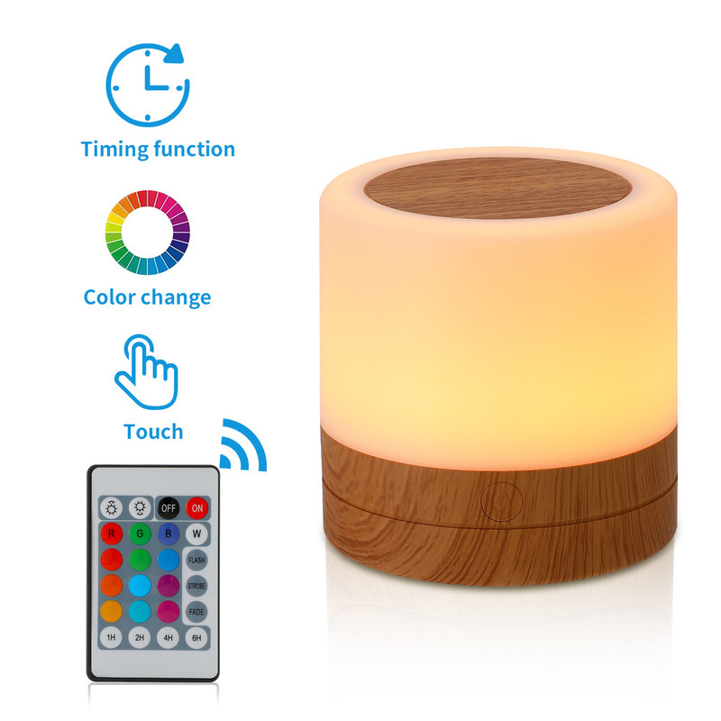 Private model LED bedside lamp children's room sleeping night light mother and baby soft light bedside night light usb charging multi-color adjustable