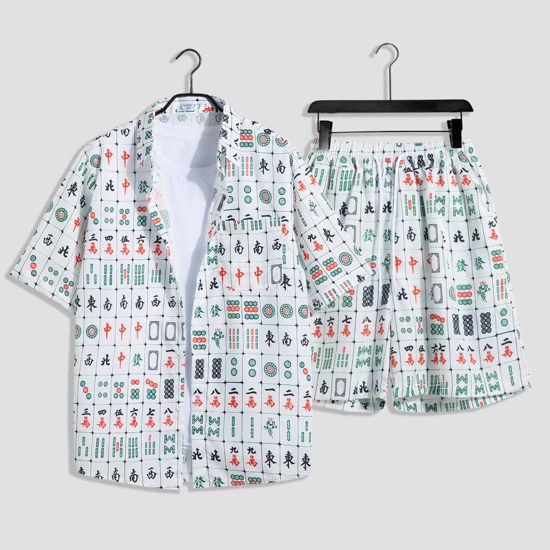 Wind Joker Win Money Pattern Jacket Battle Clothes Shirt Transshipment Battle Robe Clothes Elements Playing Mahjong Mahjong for Men and Women China