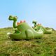 Thick Bottom Snake Neck Dinosaur Parent-Child Slippers Women's Long Neck Dragon Home Cartoon Children's EVA Sandals Shit Feeling Couple Men