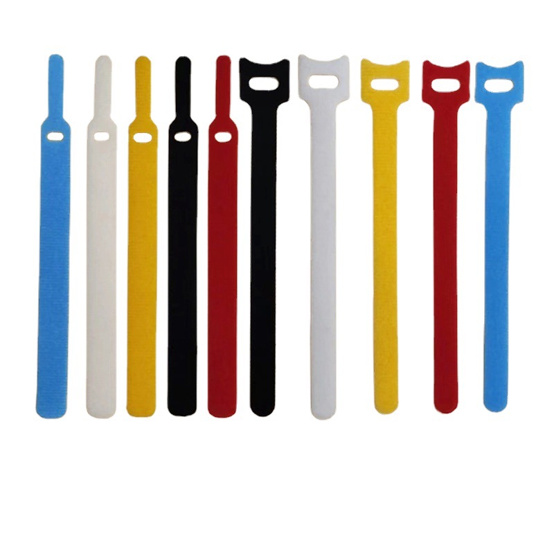 Pin-type Velcro Cable Tie Data Cable Wire Network Cable Bundling Belt Back-to-back Self-adhesive Tape Velcro Cable Tie