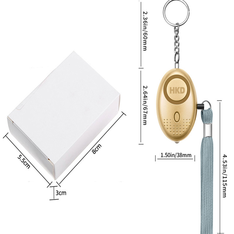 女性の自己防衛パーソナルアラームキーホルダー高デシベル 140db 子供抗オオカミ緊急通報装置個人の安全保護|undefined