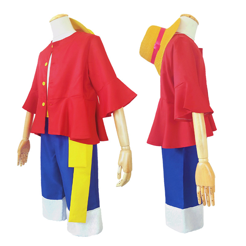 Sweet da anime One Piece COS two years later second generation Luffy cosplay clothes in stock