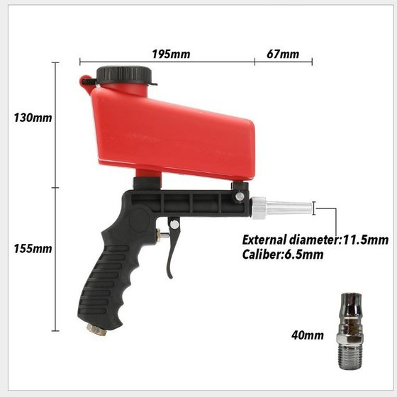 Cross-border e-commerce for explosive pneumatic sandblasting gun small hand-held sandblasting gun portable pneumatic sandblasting gun
