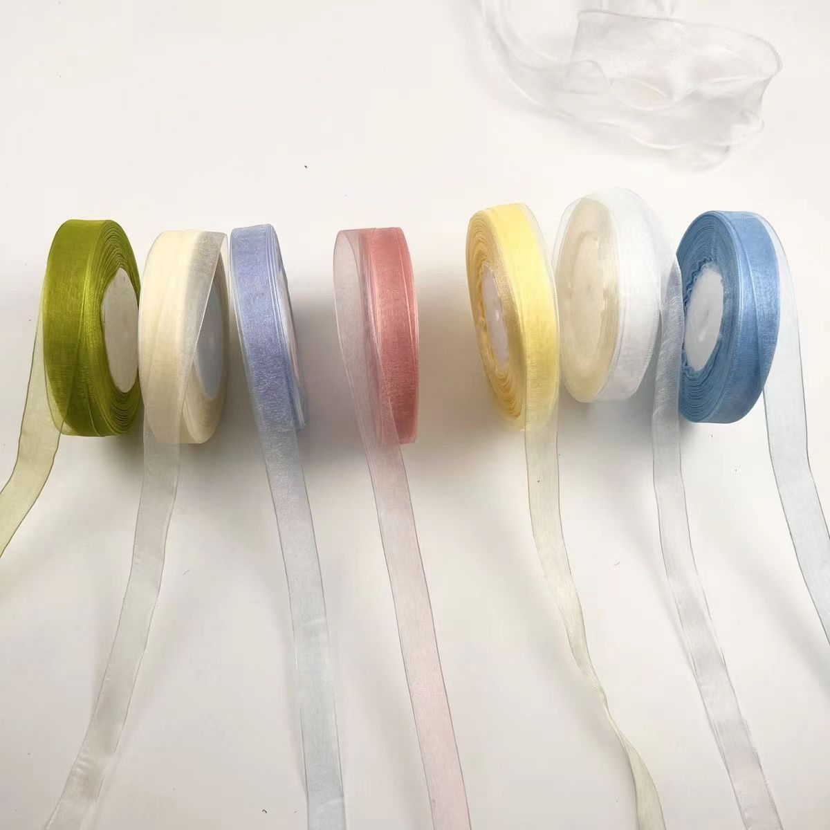 2cm wide transparent ribbon decorative snow ribbon ribbon Ribbon gift packaging floral hair accessories ribbon knitted hat tied rope