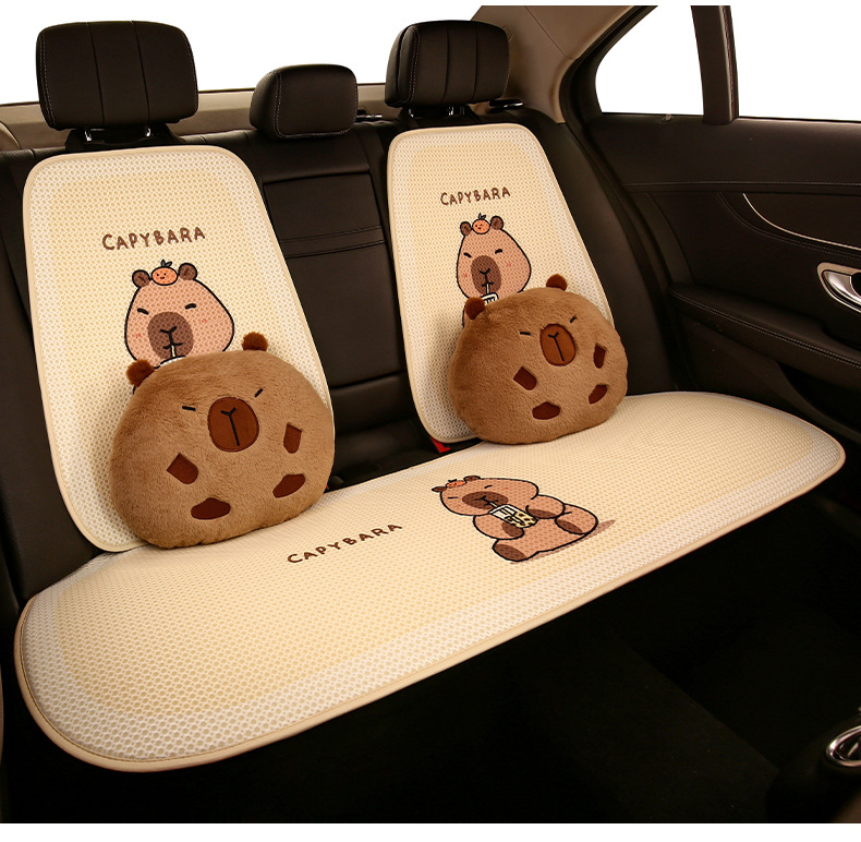 Moteriška vyriška miela animacinė „Four Seasons“ universali automobilio sėdynės pagalvėlė, tinkanti „Wuling Fruit Hongguang MINI Fruit Plus“_voghion.com