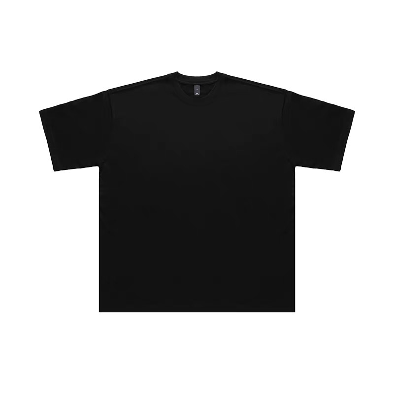320g heavy American cotton short-sleeved T-shirt couple solid color top casual plus size bottoming shirt men and women bottoming shirt