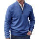 Sweater Independent Station Foreign Trade Men's Zipper Stand Collar Sweater Wool Men's Warm Sweater Cardigan Jacket for Men