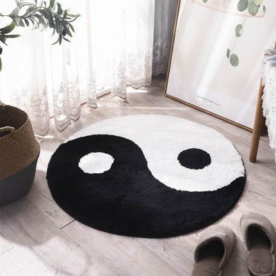 One Piece Custom Bedroom Round Taiji Bagua Carpet Mat Washable Living Room Mat Bathroom Absorbent Mat