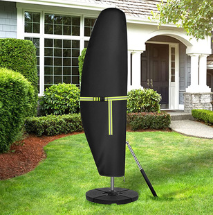 Garden Umbrella Cover Outdoor Straight Umbrella Cover Telescopic Rod Fluorescent Green Ribbon Buckle 2 Spring Buckle Waterproof Zipper