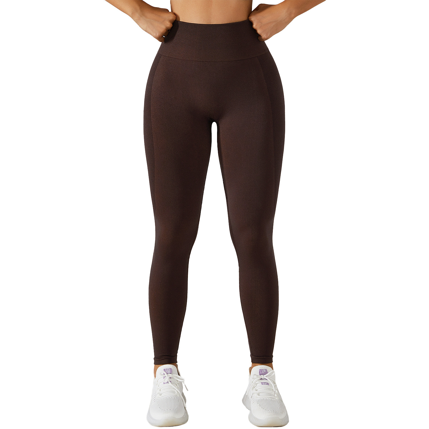 Seamless High-waisted Yoga Pants Women's Fitness Butt-lifting Sports Tights Running Long Pants Outdoor Sportswear