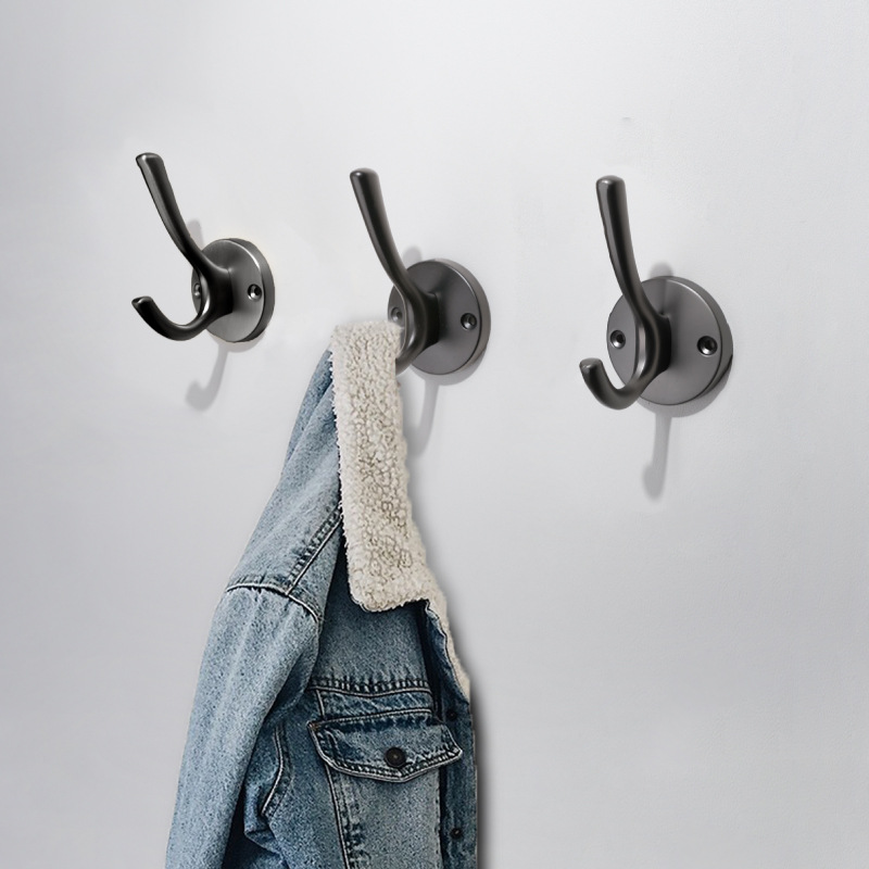 Modern Simple Wardrobe Cabinet Hanging Clothes Hook Single Hook Bathroom Kitchen Living Room Entrance Wall Mounting Metal Coat Hood Hook