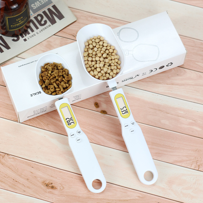 Small kitchen electronic scale portable spoon scale rechargeable electronic spoon weighing scale food kitchen scale gram weight scale