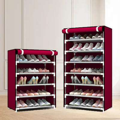 Simple Shoe Rack Multi-layer Assembly Shoe Cabinet Household Doorway Dust-proof Shoe Cabinet Space-saving Dormitory Storage and Finishing Shoe Rack