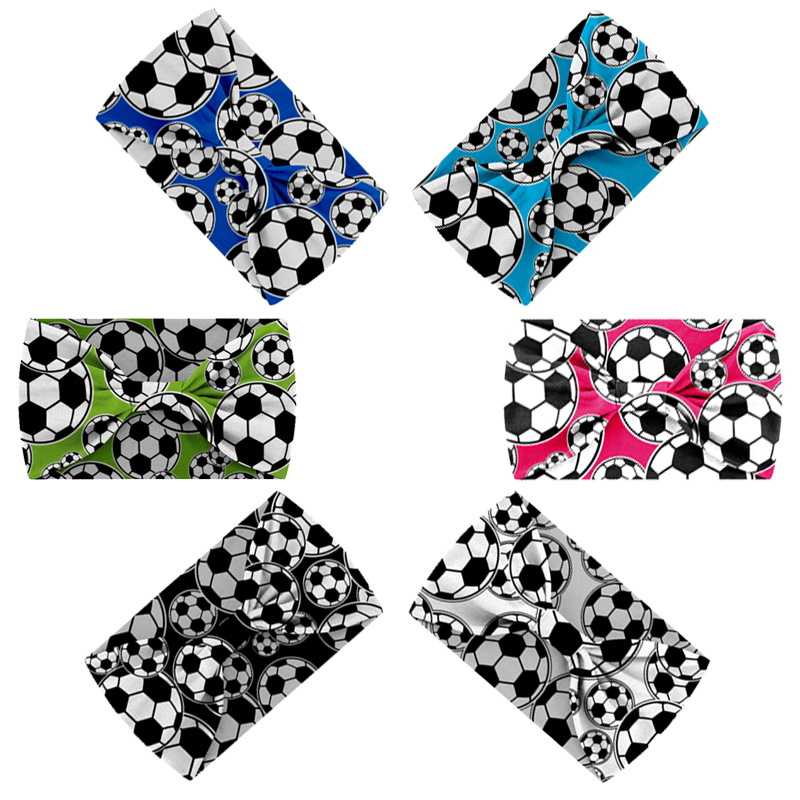 Europe and the United States widened 15cm football elastic super wide knotted hair band men's and women's sports face sweat absorbent head