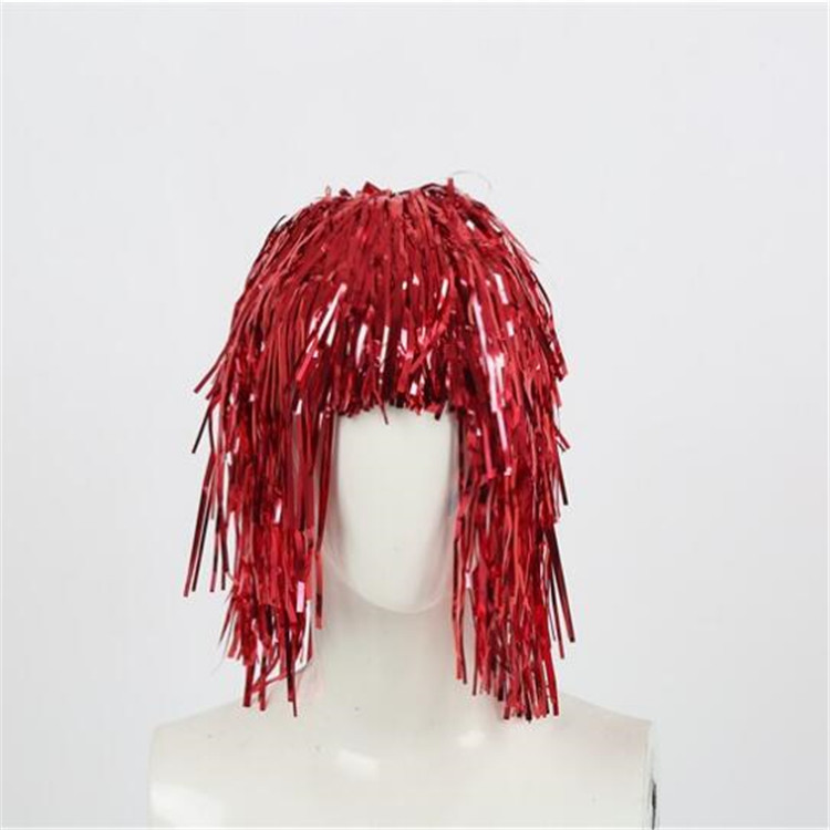 Factory Christmas rain wig flower, pendant, rain hat decoration party decorations wig