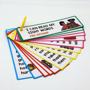 16 high-frequency words English word cards children bookmark Reading School training teaching aids cross-border hot sale